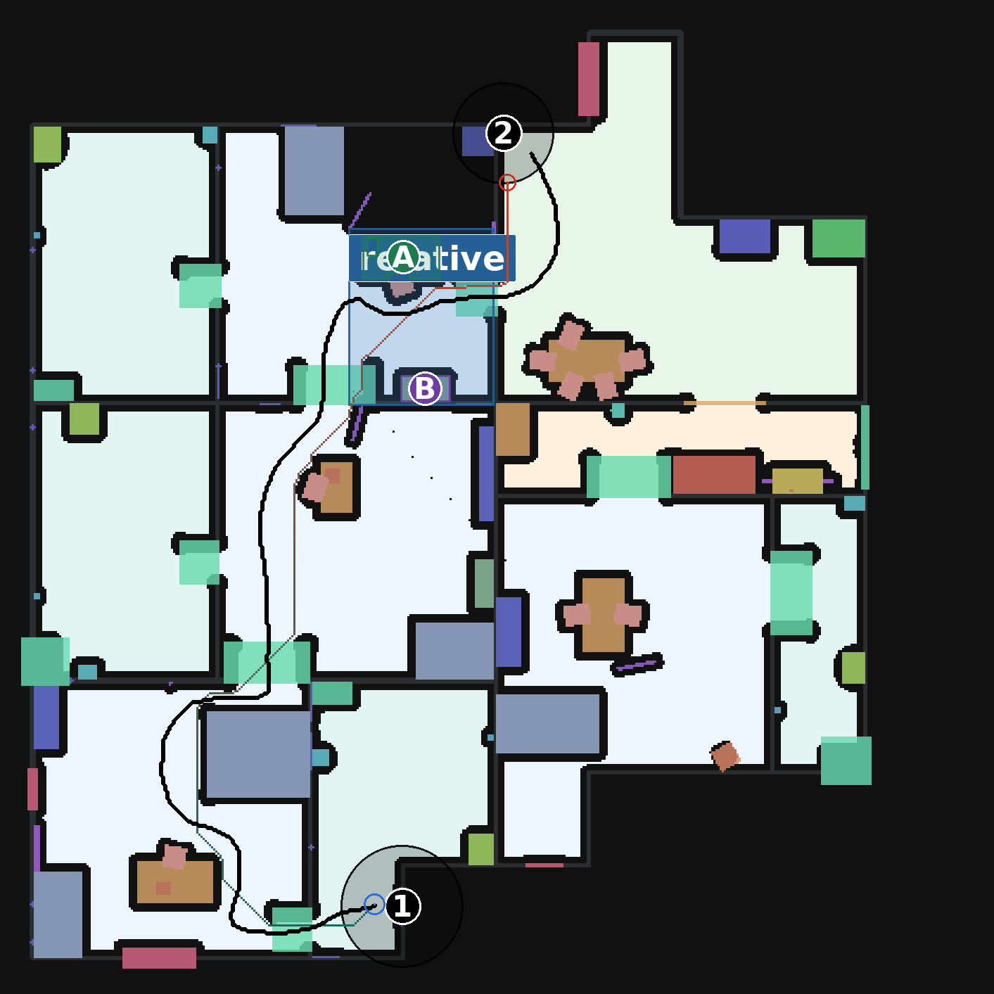 Annotated route for Episode 002 in Scene 108