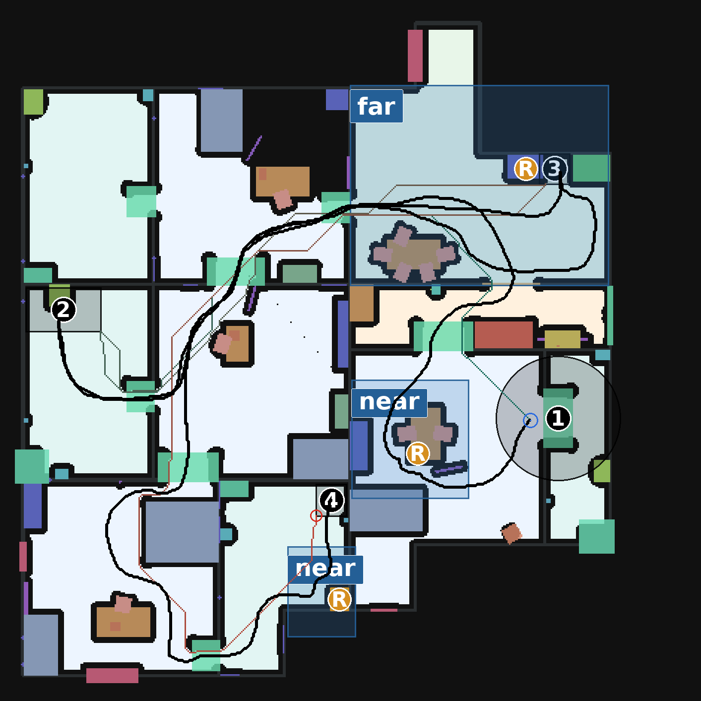Annotated route for Episode 019 in Scene 108