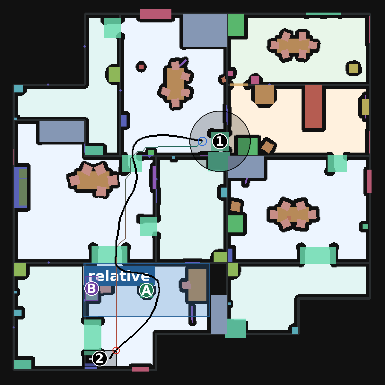Annotated route for Episode 008 in Scene 111