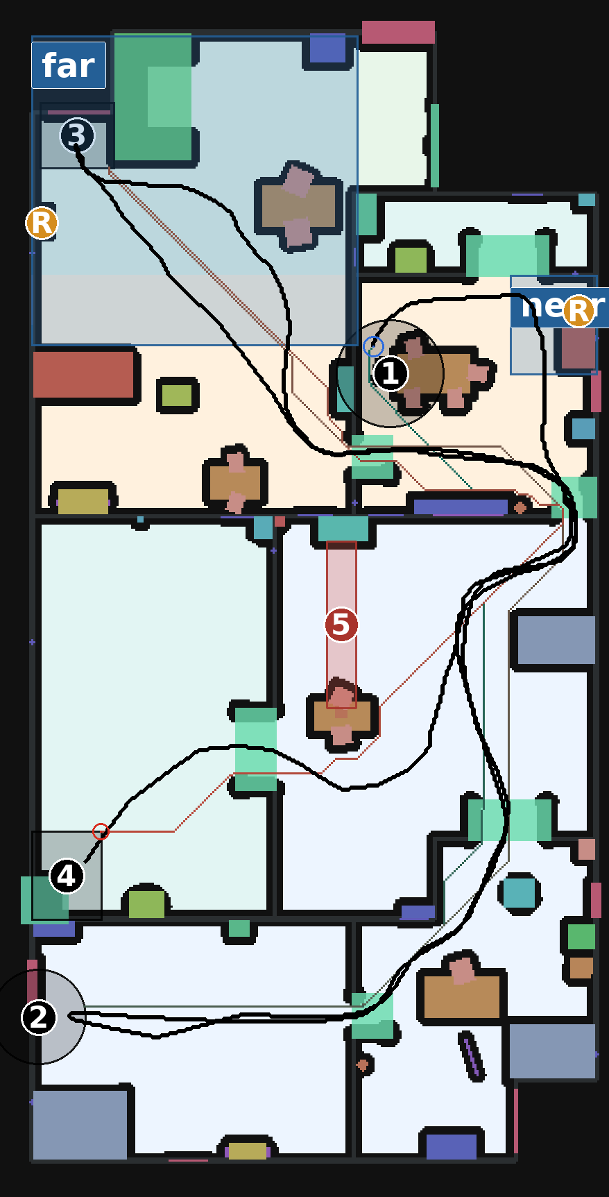 Annotated route for Episode 018 in Scene 114