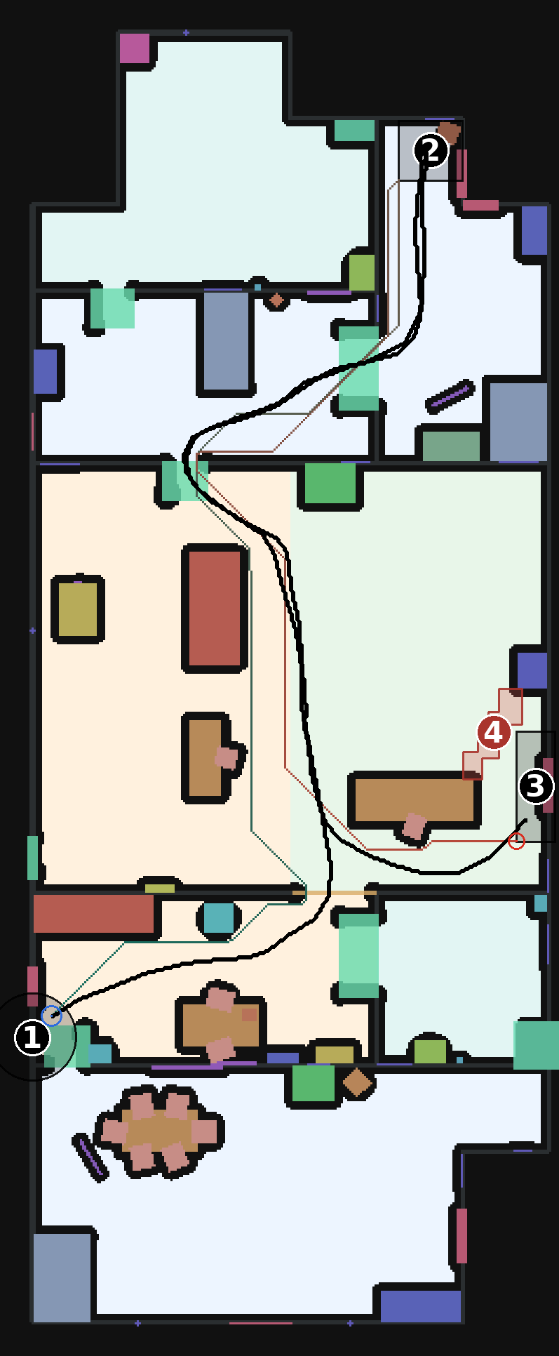 Annotated route for Episode 017 in Scene 120