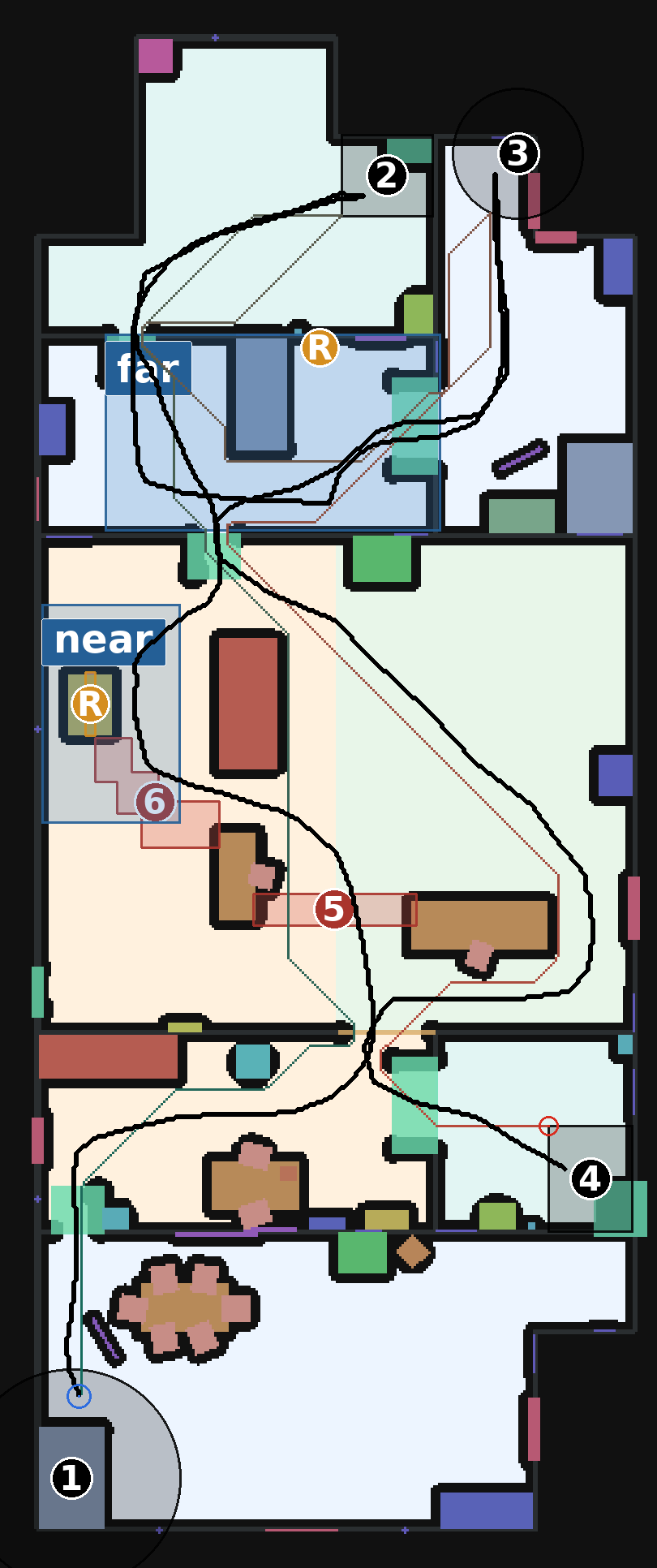 Annotated route for Episode 018 in Scene 120